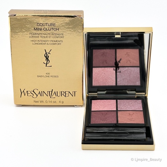 🆕 YVES SAINT LAURENT Couture Mini Clutch Eyeshadow Palette 400 Babylon Roses NIB - Picture 1 of 14